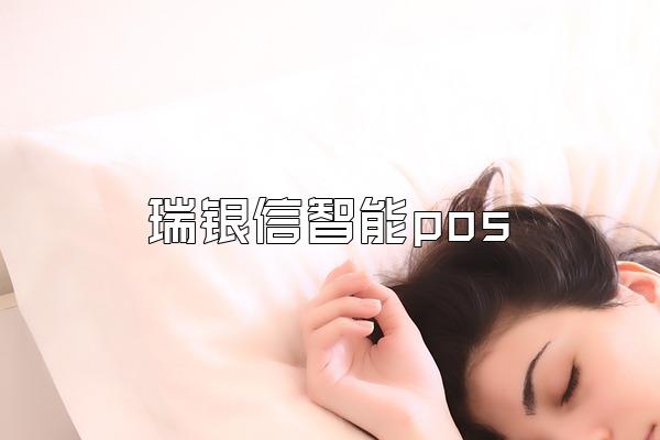 瑞银信智能pos