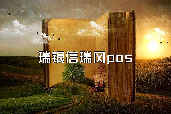 瑞银信瑞风pos