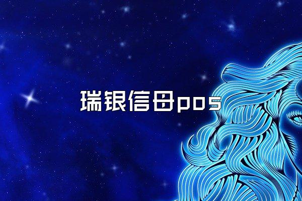 瑞银信母pos