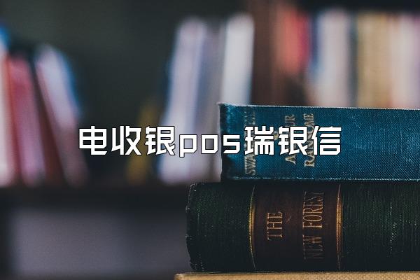 电收银pos瑞银信