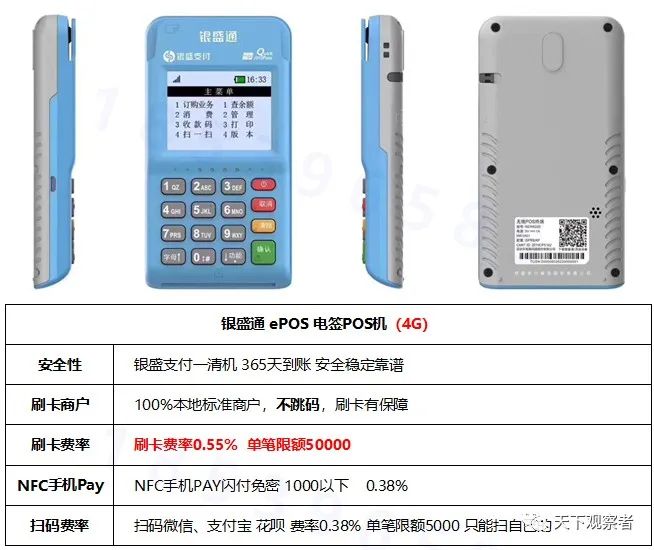 瑞银信pos机扫码费率_pos机扫码费率_瑞银信pos机是不是一清机